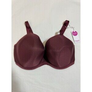 Freya Idol Moulded Balcony T-Shirt Contour Bra Dark Red Women’s US Size 36H New